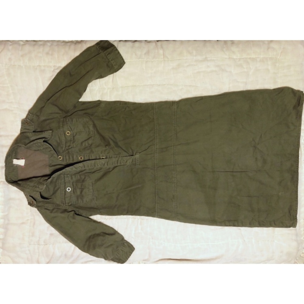 free people army green dress size 0